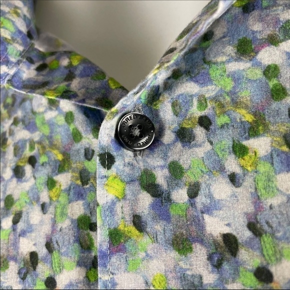 Jared Lang Pastel Watermark Regular Fit Long Sleeve Shirt Size L - Picture 9 of 13